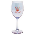 8 Oz. Luster Tinted Wine Glass w/ Faceted Stem